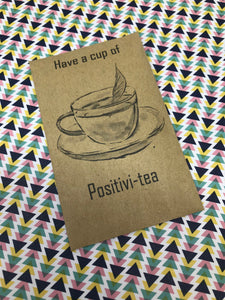 Have A Cup Of Positivi-TEA Mini Kraft Envelope with Tea Bag-5-The Persnickety Co
