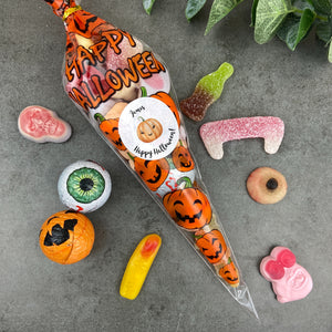 Personalised Halloween Sweet Cones