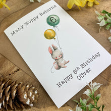 Load image into Gallery viewer, Many Hoppy Returns Personalised Card-5-The Persnickety Co
