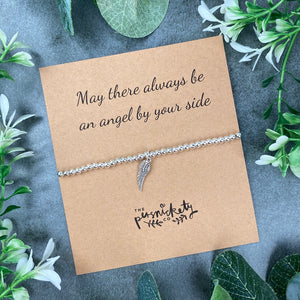 May There Always Be An Angel By Your Side Beaded Bracelet-3-The Persnickety Co