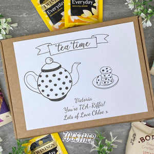 You're TEA-Riffic Personalised Tea and Biscuit Box-3-The Persnickety Co