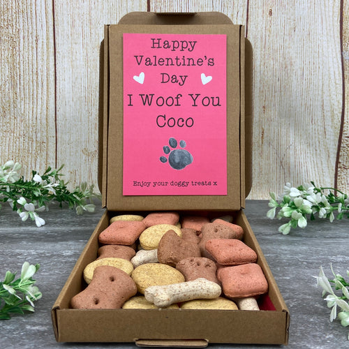 Personalised Valentine's Dog Treat Box-The Persnickety Co