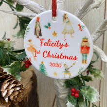 Load image into Gallery viewer, Nutcracker Babies 1st Christmas Hanging Decoration-2-The Persnickety Co

