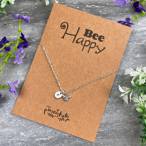 Bee Happy Necklace-9-The Persnickety Co