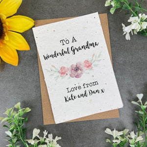 Personalised Plantable Flower Card