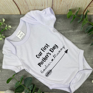 Personalised First Mother's Day Bib and Vest