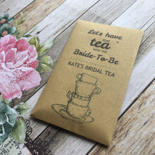 Load image into Gallery viewer, Let&#39;s Have Some Tea With The Bride To Be 12 x Tea Favours-3-The Persnickety Co
