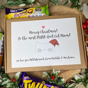 Merry Christmas Purr-fect Cat Mum/Dad - Chocolate Box