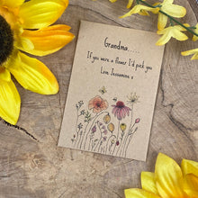 Load image into Gallery viewer, Grandma If You Were A Flower Mini Envelope with Wildflower Seeds-4-The Persnickety Co
