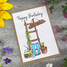 Load image into Gallery viewer, Happy Birthday Garden Plantable Seed Card
