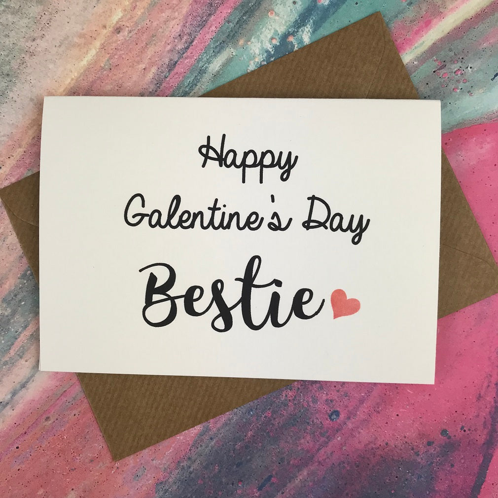 Happy Galentine's Day Bestie Card-The Persnickety Co