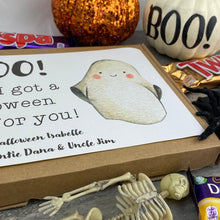 Load image into Gallery viewer, BOO! Personalised Halloween Chocolate Box-2-The Persnickety Co
