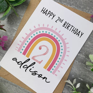 Rainbow Birthday Card-The Persnickety Co