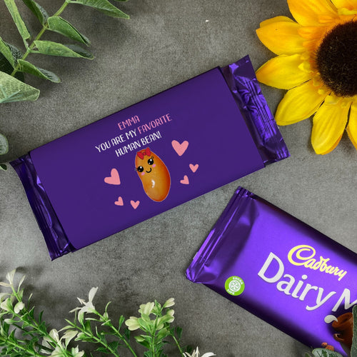 My Favourite Human Bean - Personalised Cadburys Chocolate Bar-The Persnickety Co
