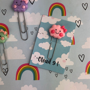 Happy Cloud Resin Paper Clip-8-The Persnickety Co