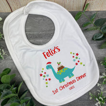 Load image into Gallery viewer, Dinosaur Christmas Bib and Vest-The Persnickety Co
