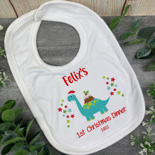 Dinosaur Christmas Bib and Vest-The Persnickety Co