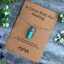 Load image into Gallery viewer, Crystal Necklace - A Little Wish For Healing-6-The Persnickety Co
