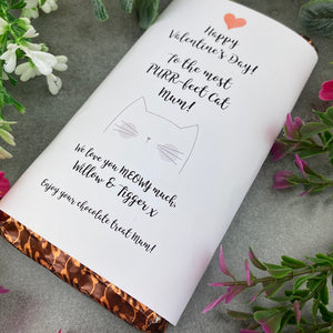 The Most PURR-fect Cat Mum/Dad Valentines Day Chocolate Bar