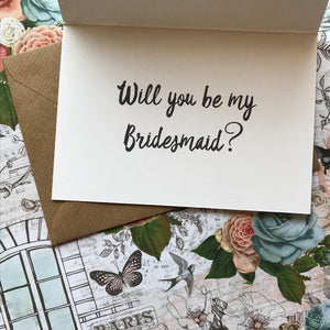 Personalised Will You Be My Bridesmaid Card-The Persnickety Co