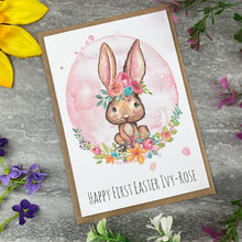 Load image into Gallery viewer, Cute Rabbit Happy First Easter Card

