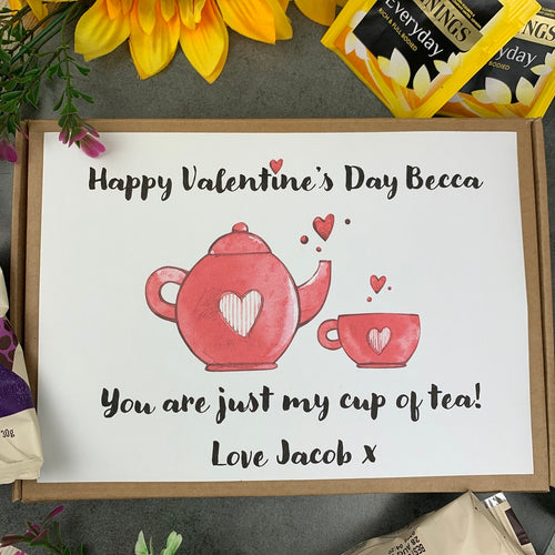 My Cup of Tea Personalised Valentines Day Gift Box-The Persnickety Co