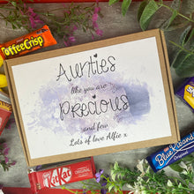 Load image into Gallery viewer, Personalised Auntie Treat Box
