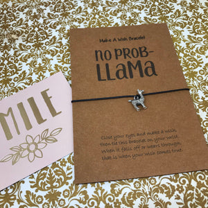 No Prob Llama Wish Bracelet-7-The Persnickety Co