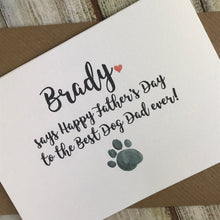 Load image into Gallery viewer, Personalised Happy Father&#39;s Day Best Dog Dad-3-The Persnickety Co
