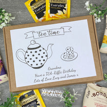 Load image into Gallery viewer, TEA-Riffic Birthday Personalised Tea and Biscuit Box-The Persnickety Co
