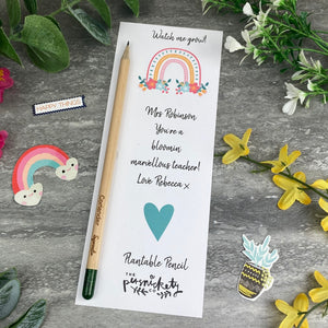Teacher Gift - Sprout Pencil, Bloomin' Marvellous Teacher