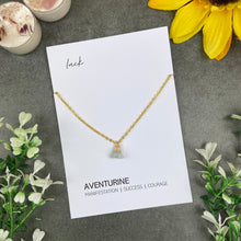 Load image into Gallery viewer, Dainty Crystal Necklace - Aventurine
