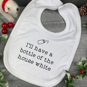 House White - Funny Baby Bib