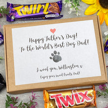 Load image into Gallery viewer, Happy Fathers Day Dog Dad- Personalised Chocolate Box-The Persnickety Co
