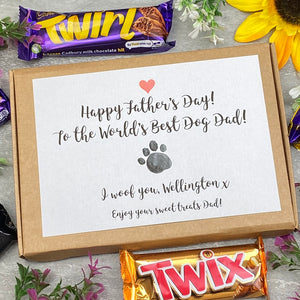 Happy Fathers Day Dog Dad- Personalised Chocolate Box-The Persnickety Co
