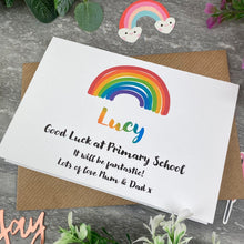 Load image into Gallery viewer, Good Luck At Primary School Rainbow Card-9-The Persnickety Co
