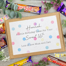 Load image into Gallery viewer, Sweet 16th - Personalised Chocolate Box-The Persnickety Co
