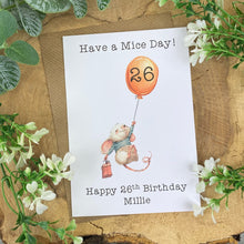 Load image into Gallery viewer, Have A Mice Day! - Personalised Card-6-The Persnickety Co
