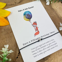 Load image into Gallery viewer, Have A Foxtastic Birthday Wish Bracelet-2-The Persnickety Co
