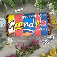 Load image into Gallery viewer, Happy Father&#39;s Day Grandpa Personalised Chocolate Bar
