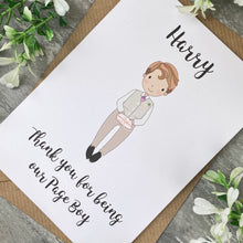 Load image into Gallery viewer, Thank You For Being Our Pageboy Card-3-The Persnickety Co
