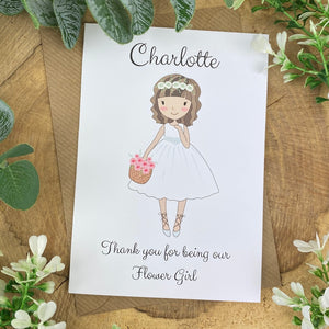 Wedding Card - Thank You For Being Our Flower Girl-5-The Persnickety Co