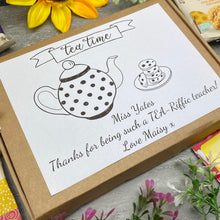 Load image into Gallery viewer, TEA-Riffic Teacher Tea and Biscuit Box-2-The Persnickety Co

