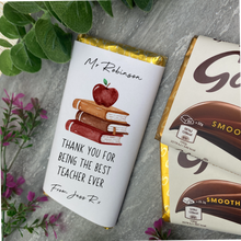 Load image into Gallery viewer, Teacher Chocolate Bar- Best Teacher Ever
