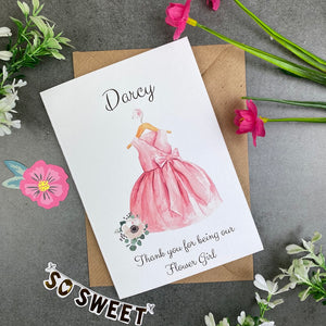 Thank You For Being Our Flower Girl - Pink-The Persnickety Co