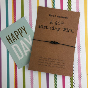 A 40th Birthday Wish - Onyx-3-The Persnickety Co