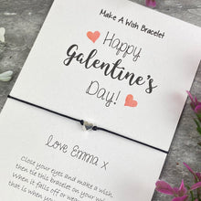 Load image into Gallery viewer, Personalised Happy Galentine&#39;s Day Wish Bracelet-10-The Persnickety Co

