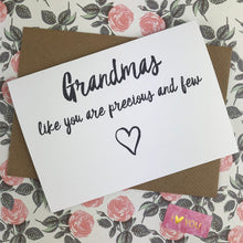 Load image into Gallery viewer, Mother&#39;s Day Card Grandmas Like You Are Precious And Few-4-The Persnickety Co
