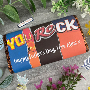 Personalised Chocolate Bar 'You Rock'
