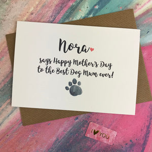 Mother's Day Card To The Best Dog Mum Ever!-5-The Persnickety Co
